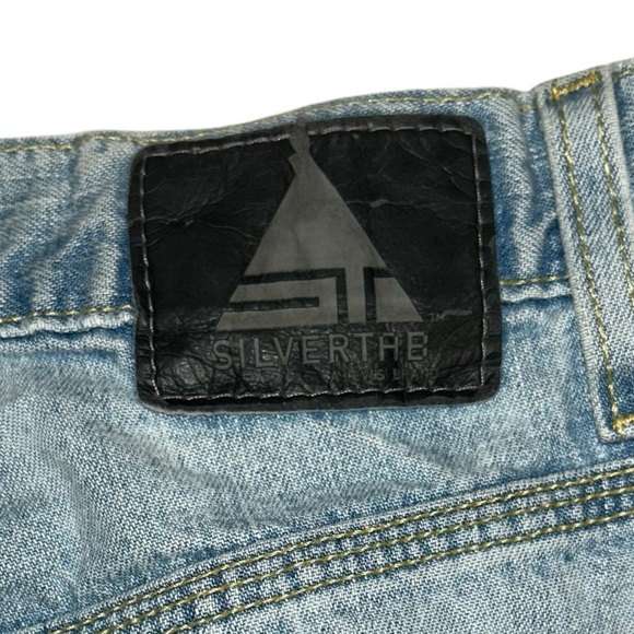 Light Blue Vintage Men’s Levi’s SilverTab Carpenter Jeans - W36 x L32 - Picture 5 of 15